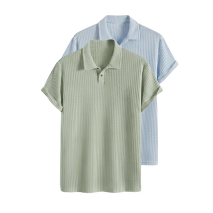 Polo in maglia strutturata Luxe (acquista 1 e ricevi 2) 