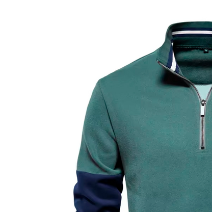 Maglione Premium con mezza zip 